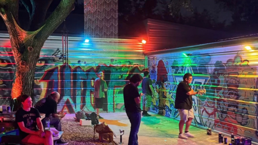 Muralists will turn the car wash on the grounds of Hive Mind Studios into an outdoor gallery.