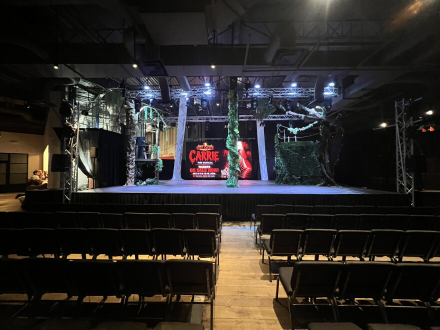 A view inside the new theater created by Rise Above Performing Arts inside a former Italian restaurant at the Crossings at Siesta Key shopping center.