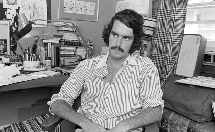 Trudeau, 24, at his office in December 1972. "It was an utter novelty," Trudeau, now 62, says of <em>Doonesbury</em>. "Nobody had seen anything quite like it."