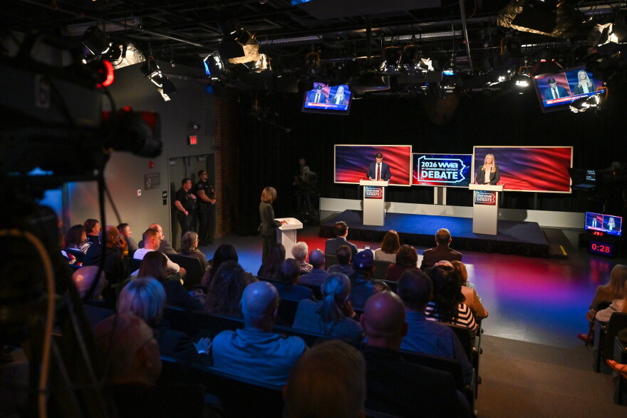 U.S. Rep. Rob Bresnahan and Scranton Mayor Paige Cognetti debate for Pennsylvania's 8th Congressional District seat at WVIA Studios in Pittston.