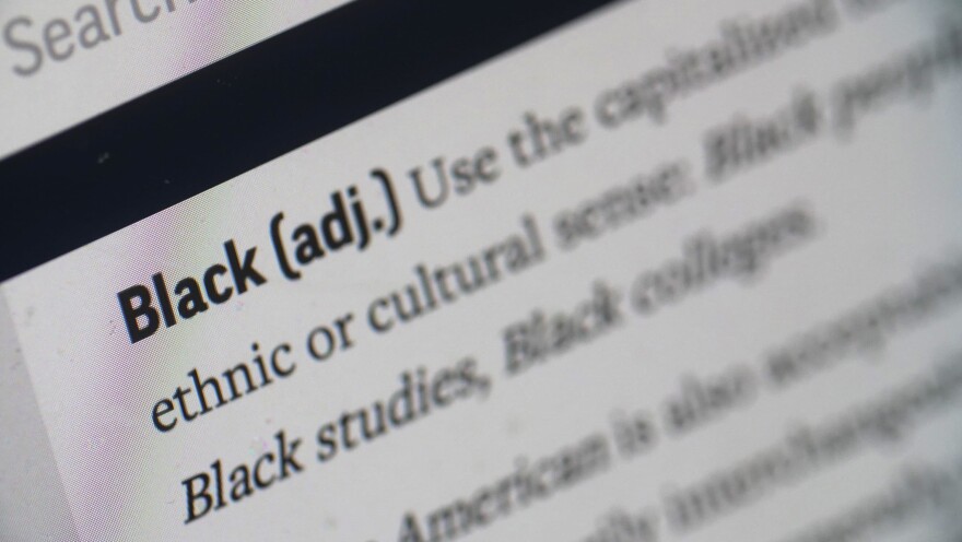 The entry for the word "Black" is shown in the online version of the AP Stylebook. (Rick Bowmer/AP)