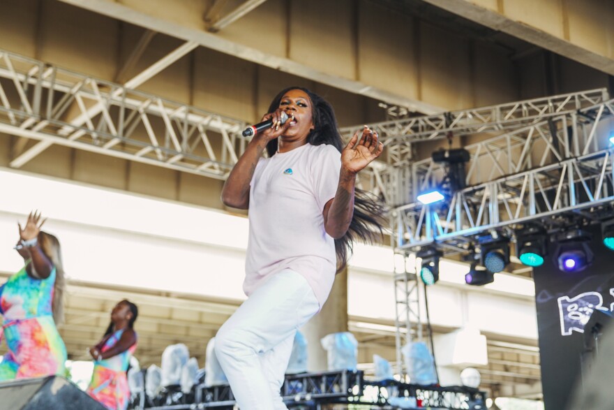 New Orleans rapper Big Freedia was a relatively new addition to the Forecastle lineup. The festival announced this past week that she would replace Denzel Curry at the Ocean stage.