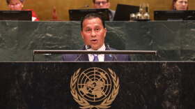 Federated States of Micronesia Vice President Aren B. Palik delivers the FSM’s national statement before the General Debate of the 81st United Nations General Assembly on Sept. 27, 2026.