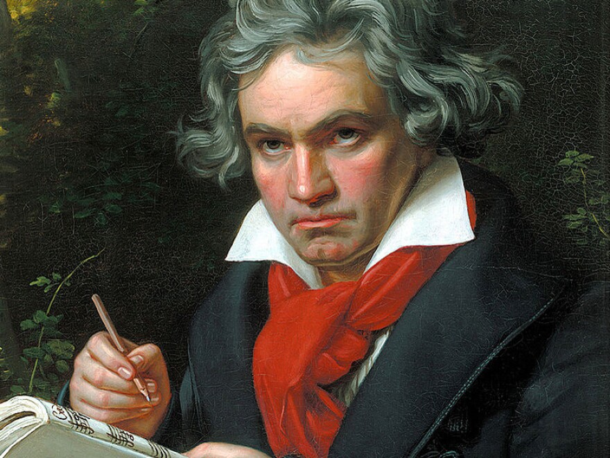 Portrait of Beethoven by Joseph Karl Stieler, ca. 1818.