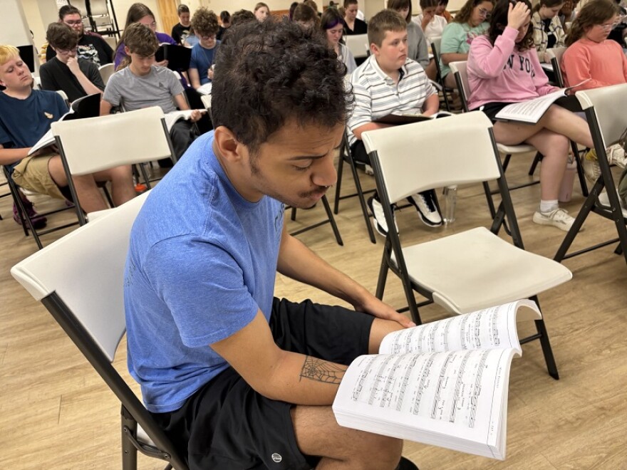 Donovan Smith, who plays Bert, the chimney sweep, sings a few songs.