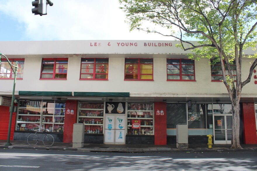 The Lee & Young Building on Maunakea Street in Honolulu's Chinatown on Oct. 22, 2025.