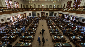 Lawmakers on the floor of the Texas House of Representatives in January.