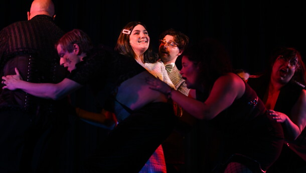 'The Rocky Horror Show's' plot revolves around the wacky adventures of characters Janet Weiss and Brad Majors, played by Camille Reinecke and Joshua Plesce, as they stumble upon a great castle and its inhabitants one stormy night.