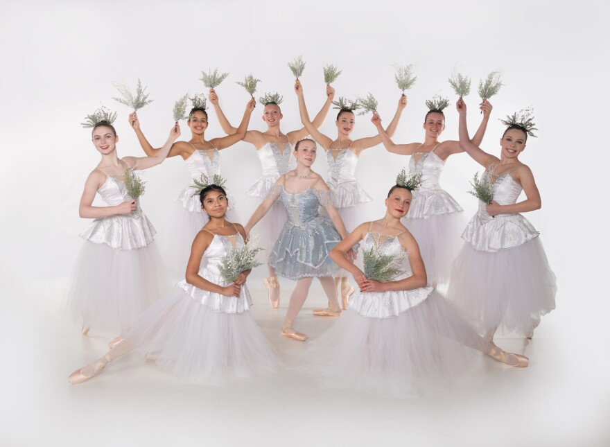 Park City Ballet West Academy students in the 2023 cast for the Nutcracker Suite.