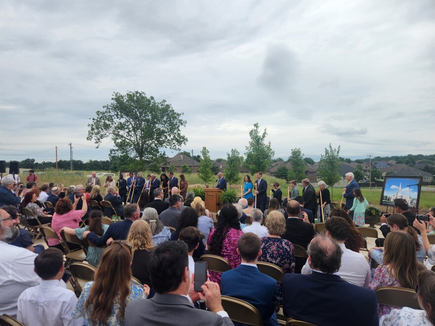 A ceremonial groundbreaking for a temple in Springfield, Mo. for the Church of Jesus Christ of Latter-Day Saints on June 6, 2026.