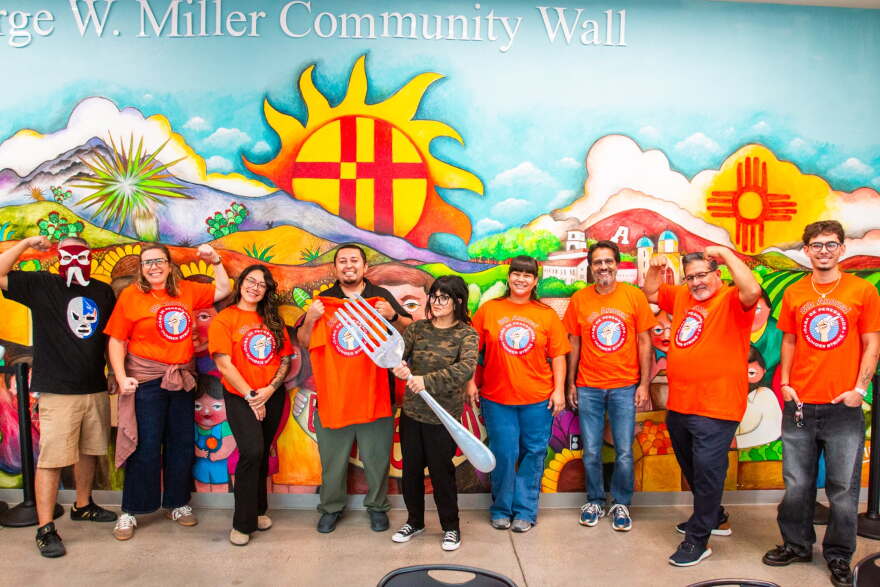 Hunger strikers pose for a picture