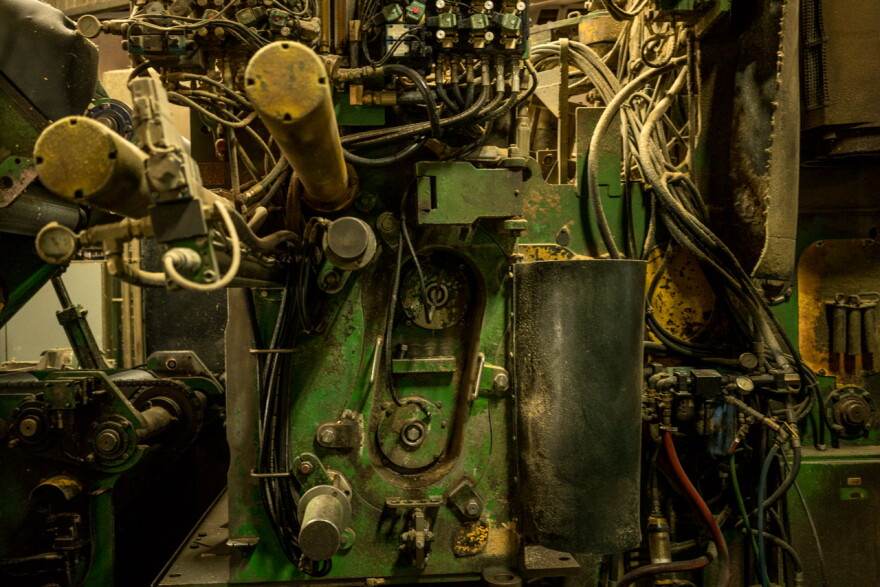 Equipment at the mill at Pyramid