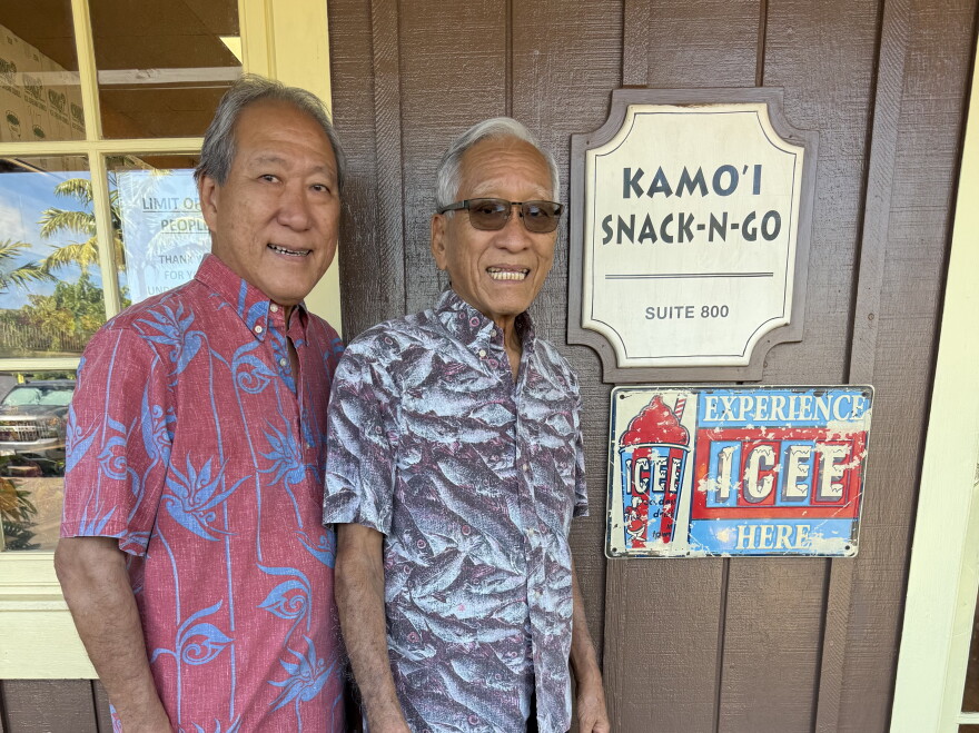 David and Jon Mikami own Moloka'i's only ice cream shop.