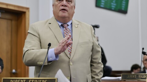 GOP. Senate President Robert Stivers of Manchester speaks on the Senate floor during the Kentucky General Assembly 2026 session.