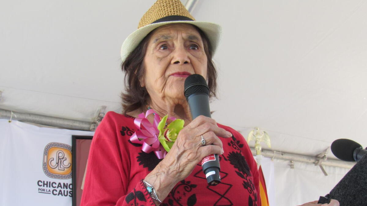Dolores Huerta coined iconic phrase 'Si se puede' during the 1970s in Arizona