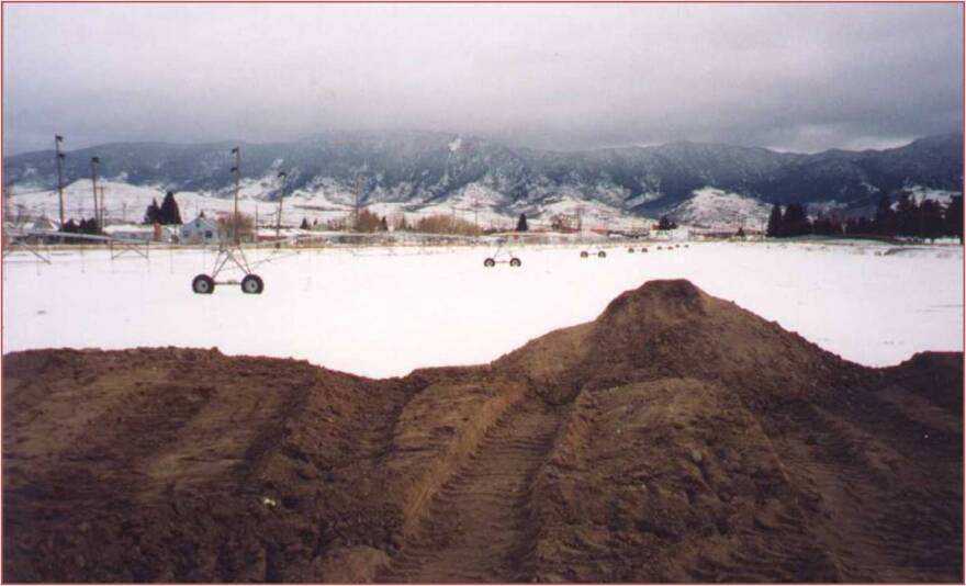 Dioxin contaminated soil at the Montana Pole Plant in Butte, Montana.