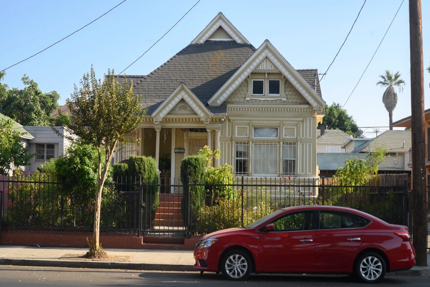 A single family home in South Central, Los Angeles on Sept. 4 2020.