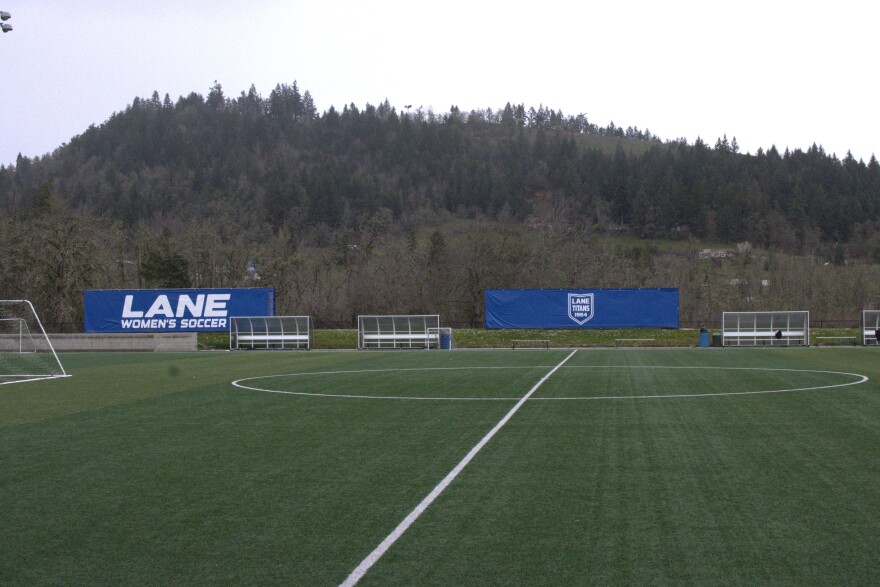 Lane Community College's soccer facilities as seen on March 4, 2026.