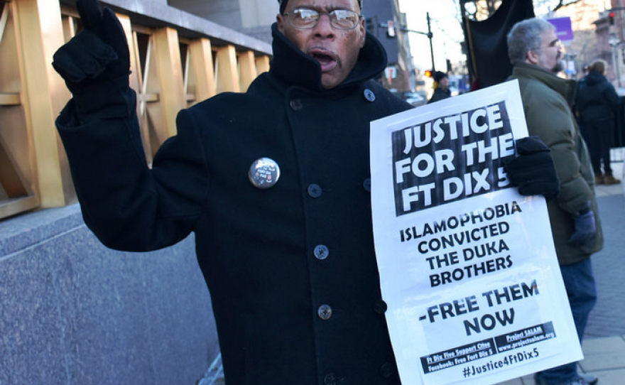 Outside of of the Mitchell H. Cohen Building & U.S. Courthouse, Camden, NJ. prior to the hearing for the Duka brothers on January 6, 2016