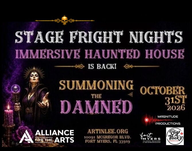 Alliance for the Arts Graphic for Stage Fright Nights