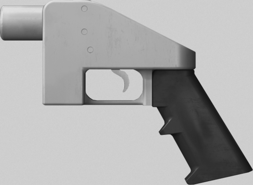 3D-printed gun