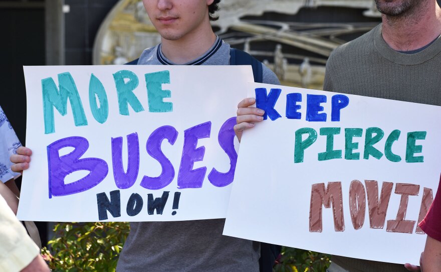 Supporters held a press conference expressing their optimism for the measure to increase sales tax revenue for Pierce Transit.