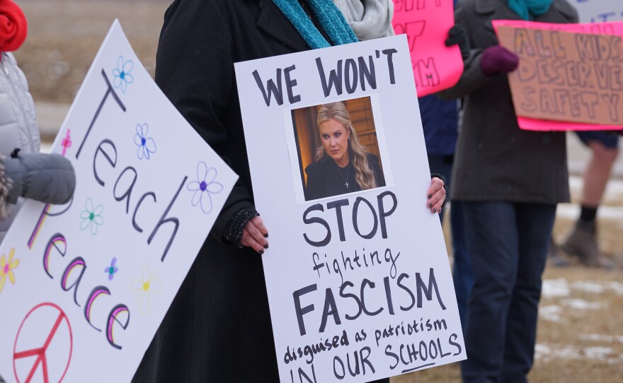 Education Secretary Linda McMahon and Turning Point USA's Erika Kirk visited Genoa-Kingston High School on Thursday, Feb. 2026. It was part of the U.S. Department of Education’s “History Rocks! Trail to Independence” tour.