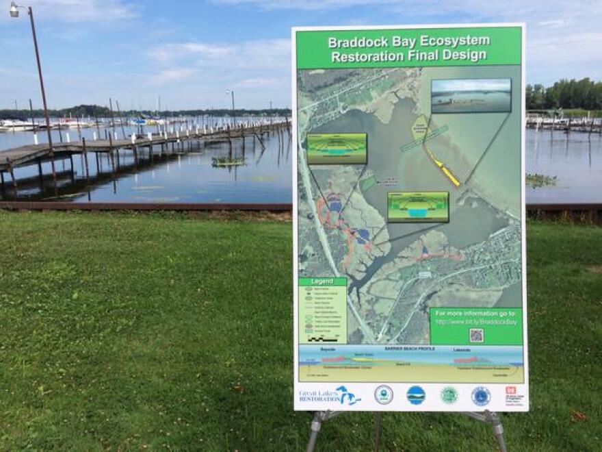 The Braddock Bay Restoration Project is estimated to take less than a year to complete.
