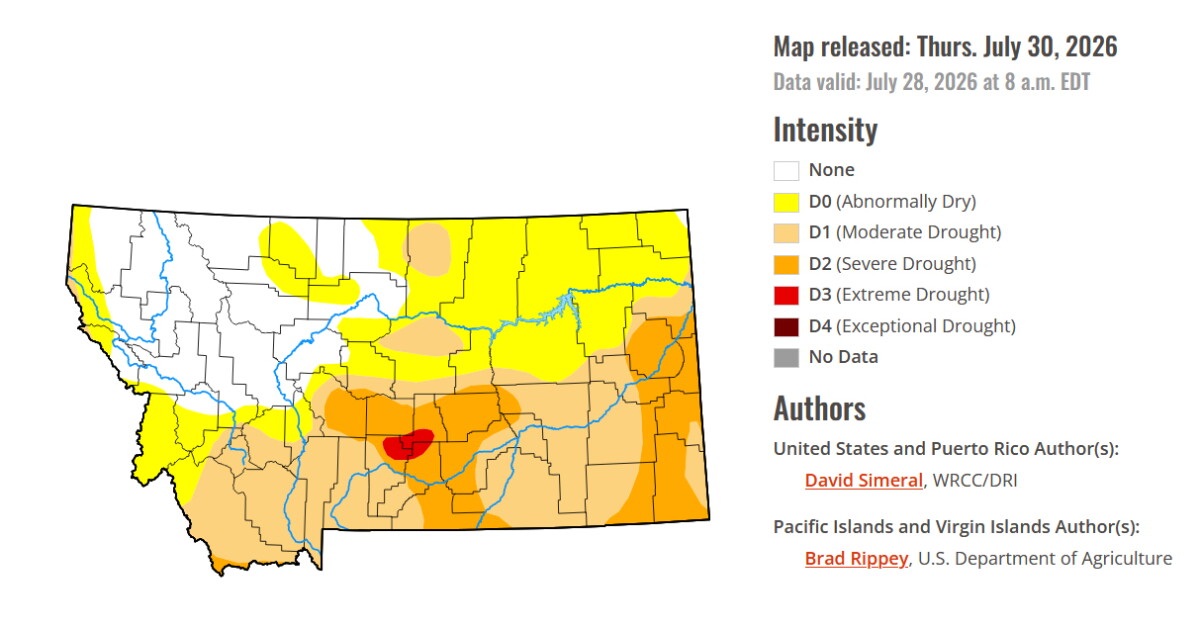 Spring moisture eased drought conditions in much of Montana
