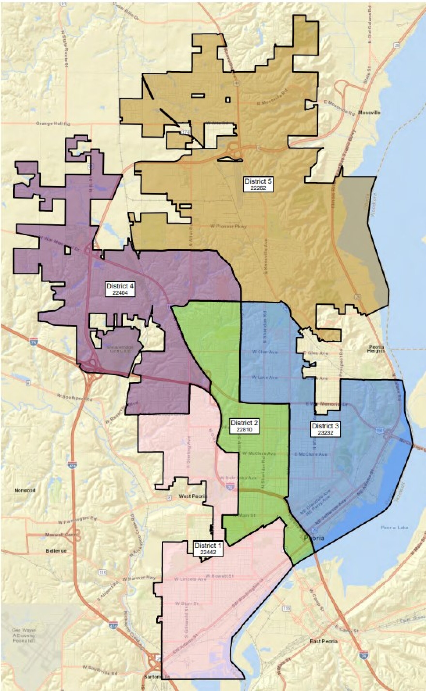 Peoria City Council approves new district maps WCBU Peoria
