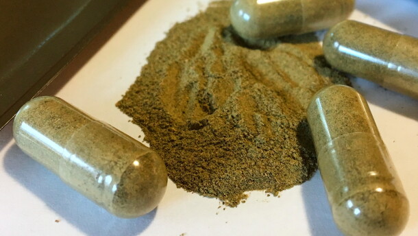FILE - Kratom capsules are seen on Sept. 27, 2017, in Albany, N.Y. (AP Photo/Mary Esch, File)