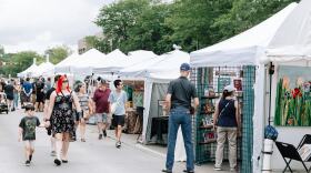 Patrons of the Art in the Park event last summer.