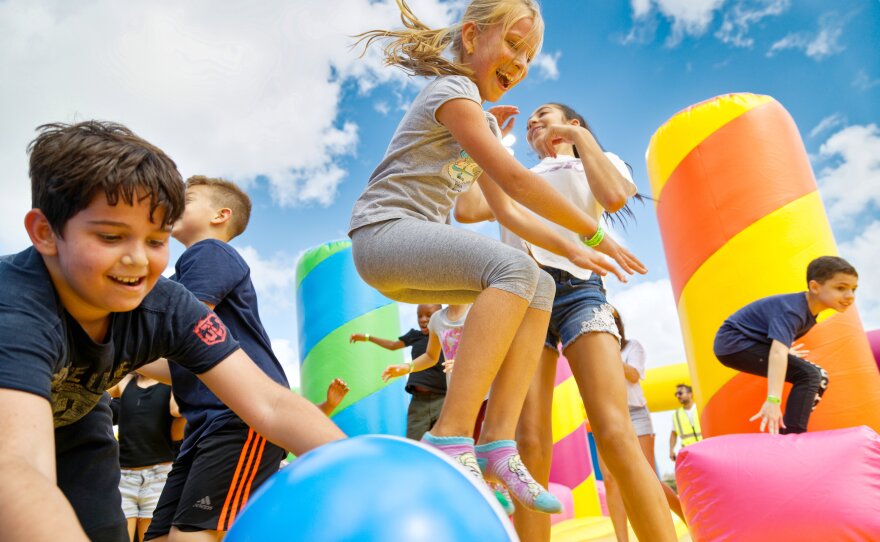 The world's biggest bounce house.