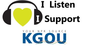 I listen, I support KGOU