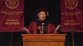 Dr. Cynthia Jackson-Hammond, president of Central State University, welcomed Central State's Class of 2020 to its online commencement.