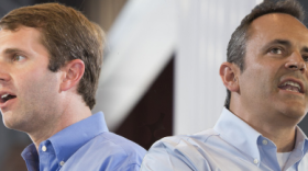 Kentucky Attorney General Andy Beshear (left) and Gov. Matt Bevin