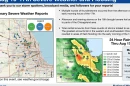 This graphic from the National Weather Service shows the impact of the August 2025 storm in the Chicago area.