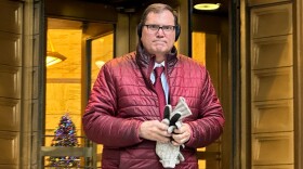 John Sarcone, acting U.S. Attorney for Northern New York, leaves Manhattan federal court in this Thursday, Dec. 4, 2025, in New York. (AP Photo/Michael Sisak, File)