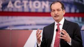 U.S. Secretary of Labor Alexander Acosta speaking at the 2018 Conservative Political Action Conference (CPAC) in National Harbor, Maryland.Gage Skidmore / FLICKR