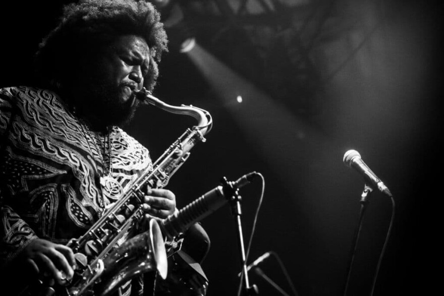 Kamasi Washington performs at Circo Voador on March 23, 2019, in Rio de Janeiro, Brazil. (Raphael Dias/Getty Images)