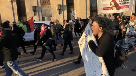 More than 100 people gathered for a march in Kenosha Sunday, two days after Kyle Rittenhouse was acquitted.