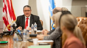 Statewide Charter School Board Chair Brian Shellem conducts the board’s Oct. 23 meeting.