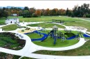 The new playground at the Santa Clara Park