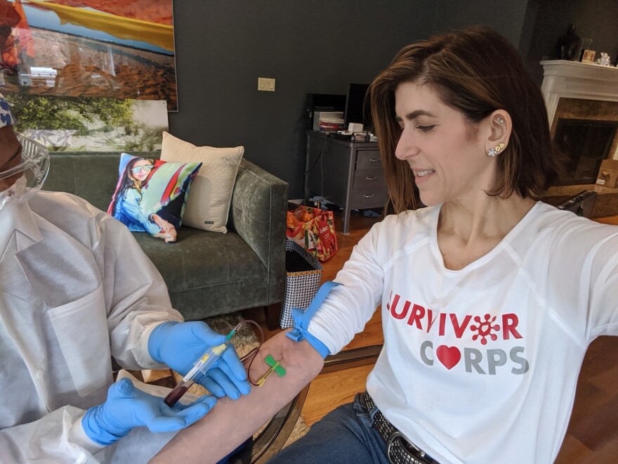After testing positive for COVID-19, Diana Berrent established Survivor Corps, a grassroots clearinghouse for COVID-19 survivors interested in donating blood plasma to organizations developing therapies that might combat the disease.