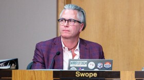 Lansing City Clerk Chris Swope at a meeting of the Lansing City Council on March 24, 2025.