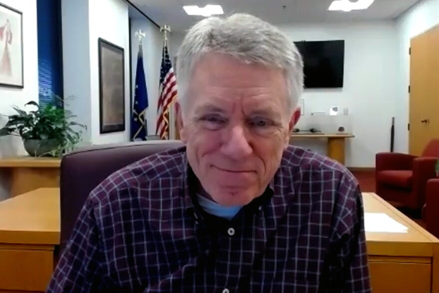 Columbus Mayor Jim Lienhoop on Tuesday's Zoom interview