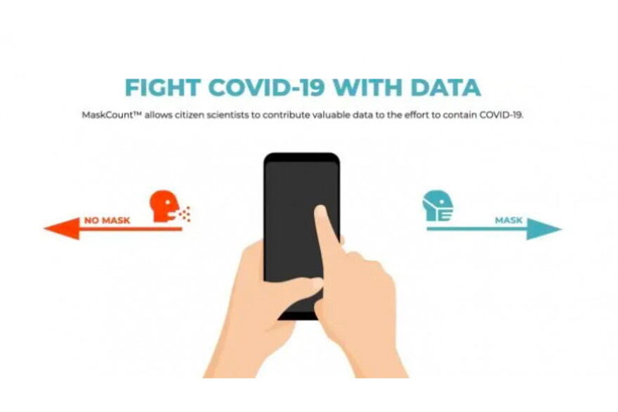 The MaskCount app from Regenstrief Institute lets users document the number of people they see wearing or not-wearing masks, all without identifying anyone.