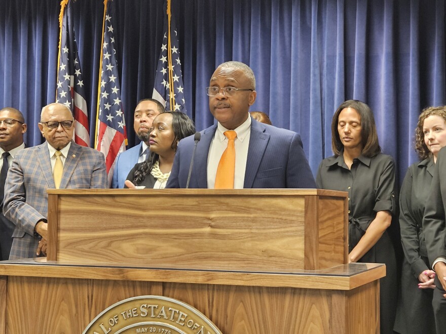 House Democratic Leader Robert Reives, D-Chatham, joined Democrats from both the House and Senate to hold a news conference highlighting their bills that died without a hearing.