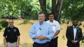 State Insurance Commissioner Mike Causey spoke on hurricane preparedness today at the Exchange Nature Center in Kinston.
