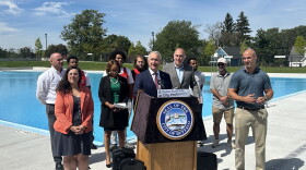 Buffalo Mayor Sean Ryan and City Officials at Mastern Pool